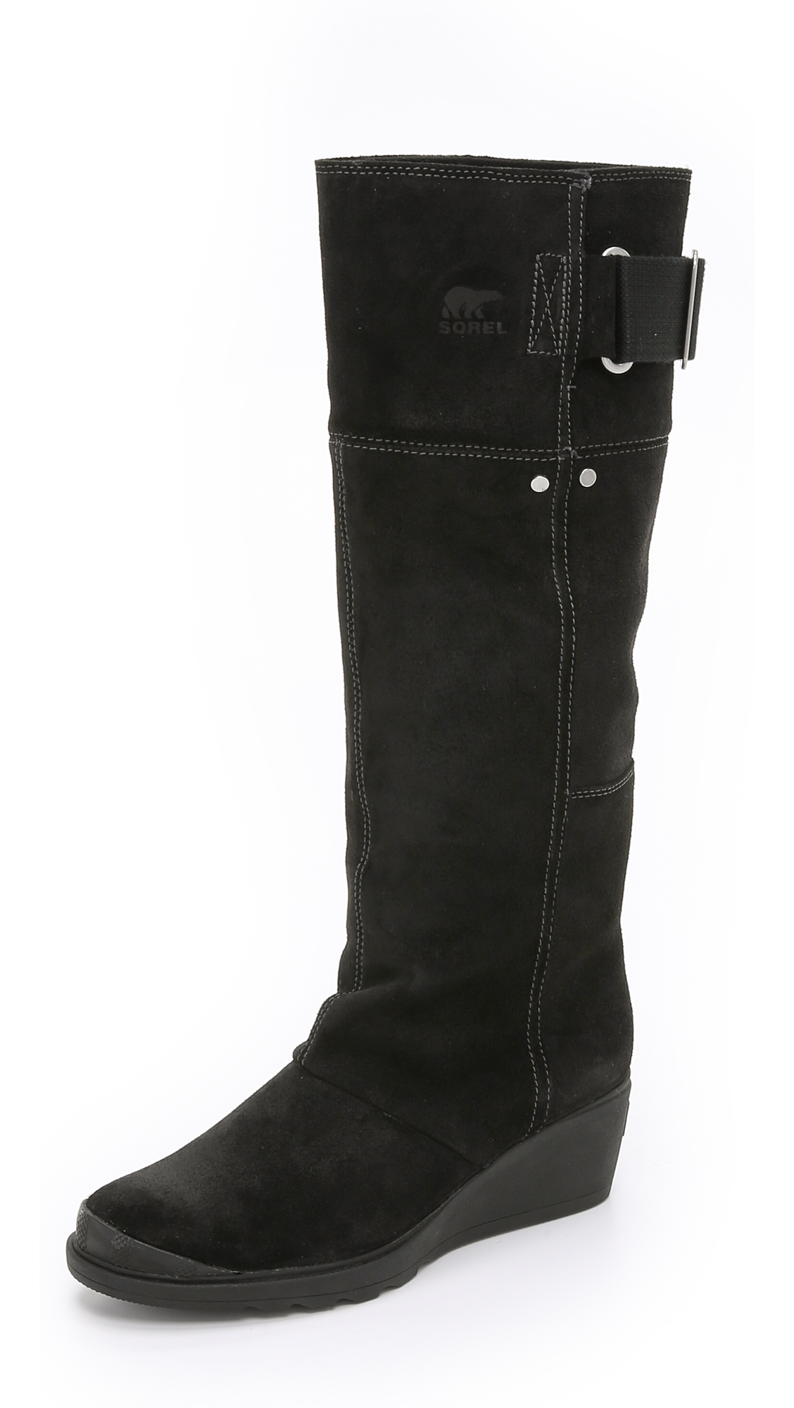 sorel tall leather boots