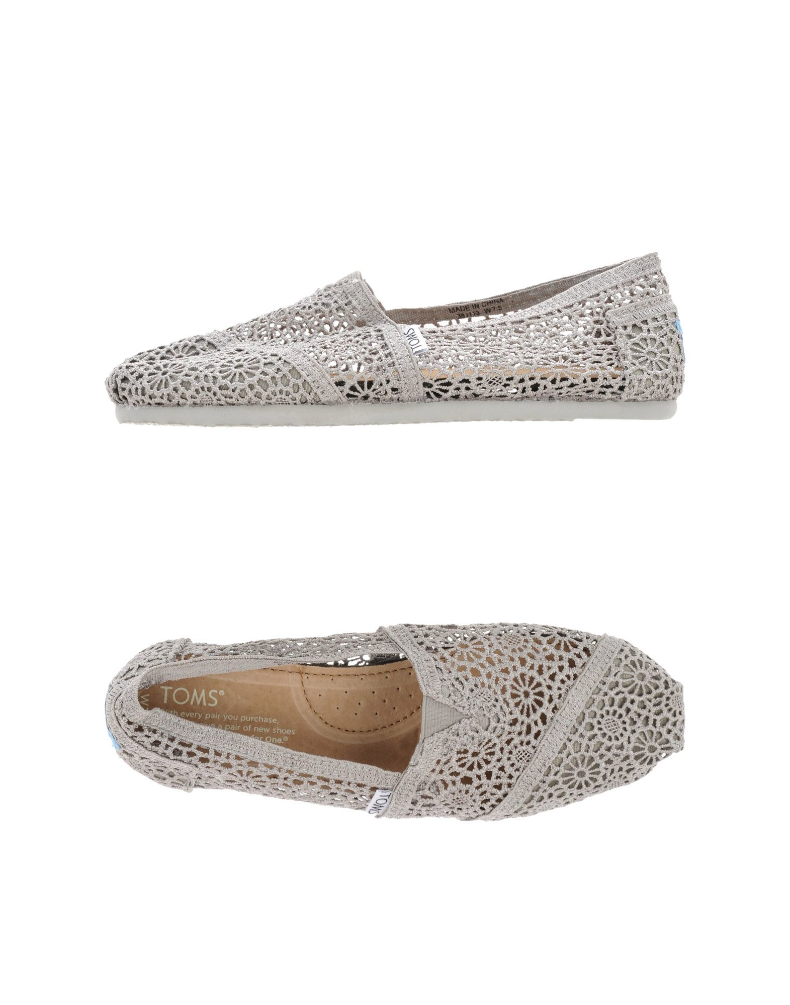 Toms Ballet Flats in Gray (Grey) | Lyst