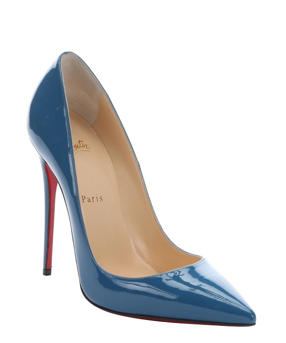 Christian louboutin Ocean Blue Patent Leather \u0026#39;so Kate 120 ...