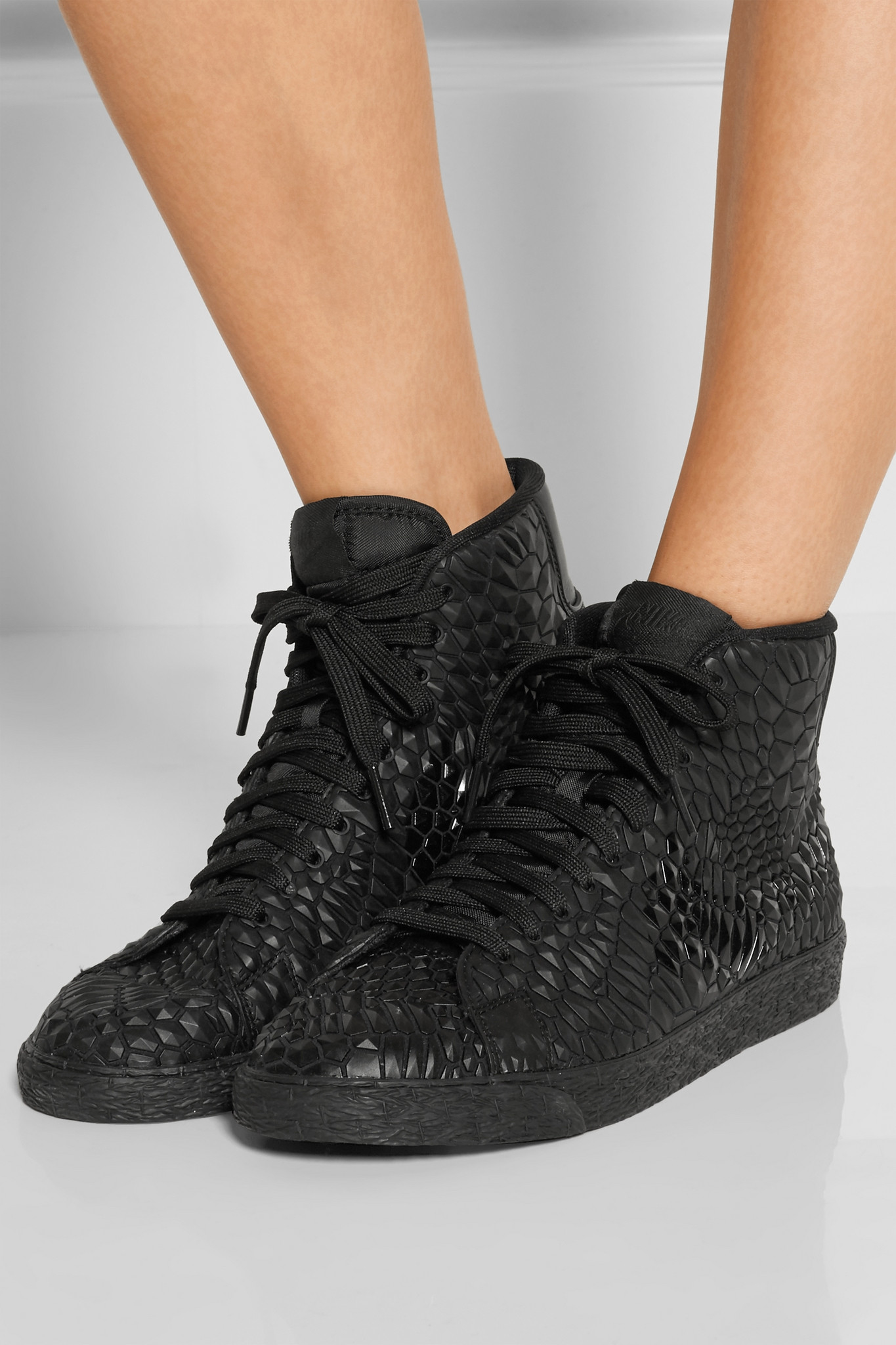 nike black leather womens