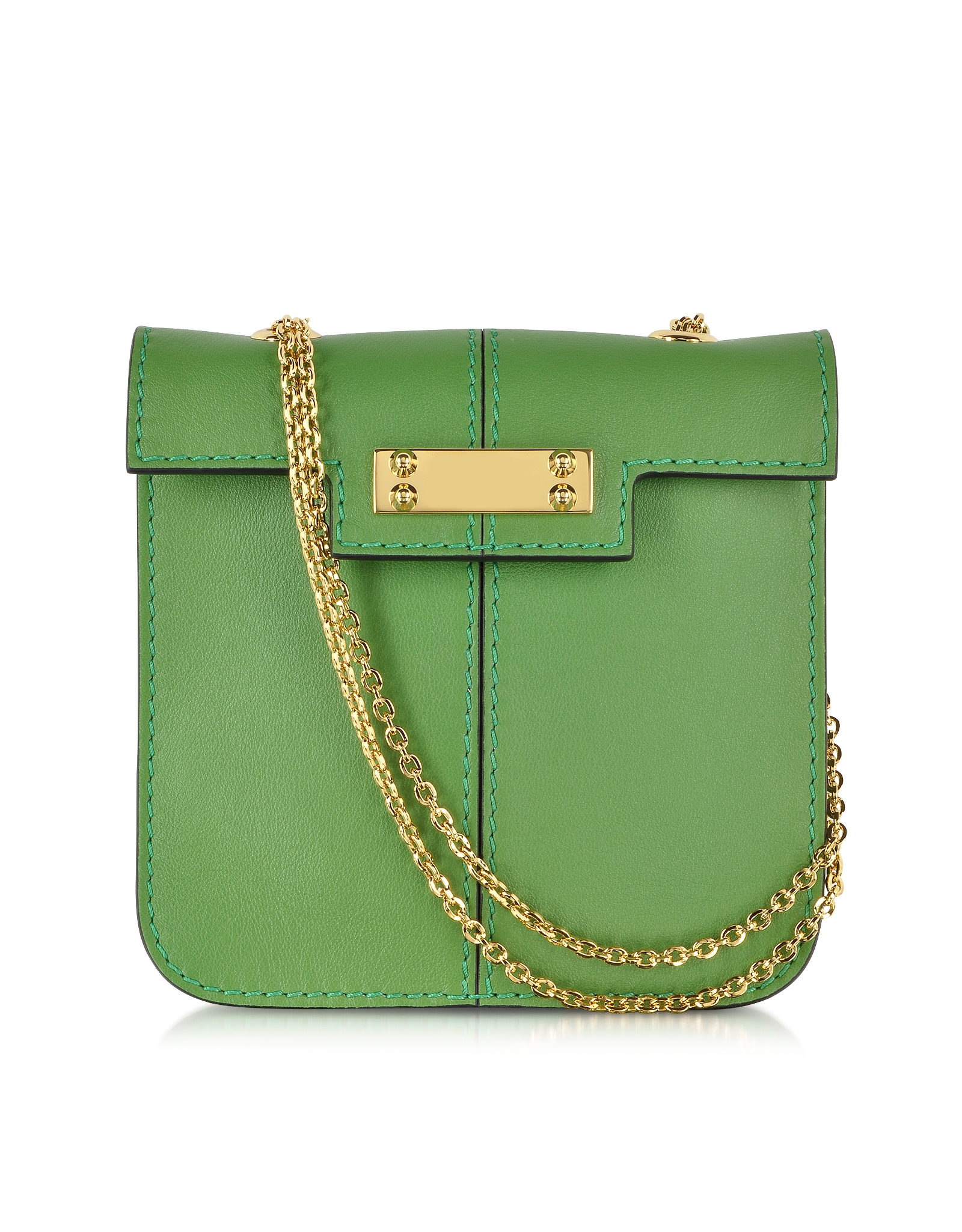 Lyst - Valentino Mini Shoulder Bag with Chain Strap in Green