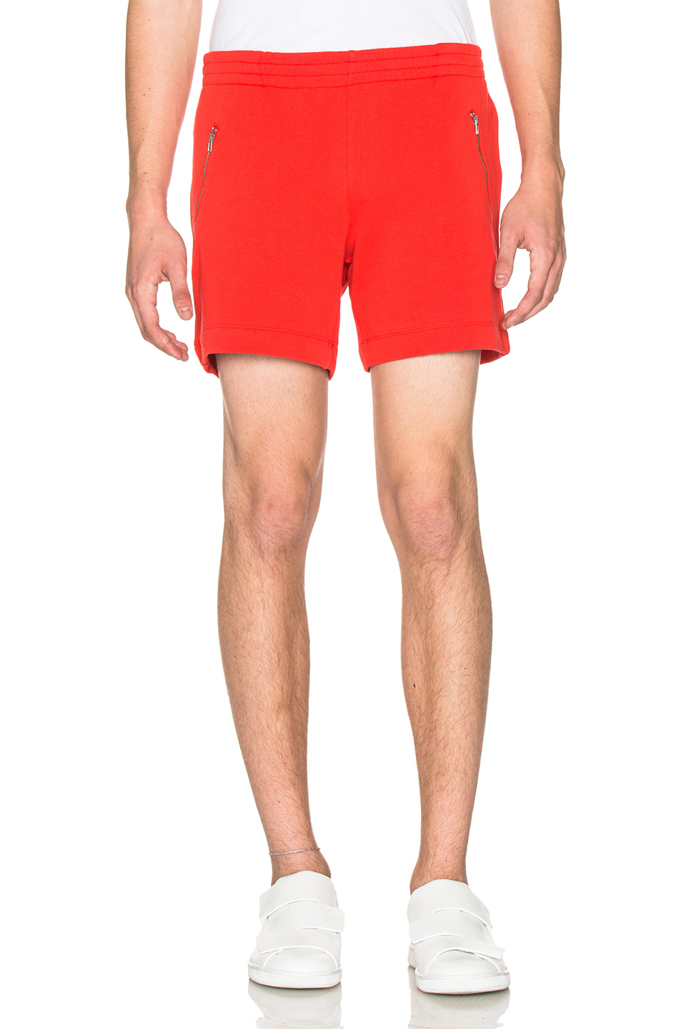 Gosha rubchinskiy Red Cotton-jersey Shorts in Orange | Lyst