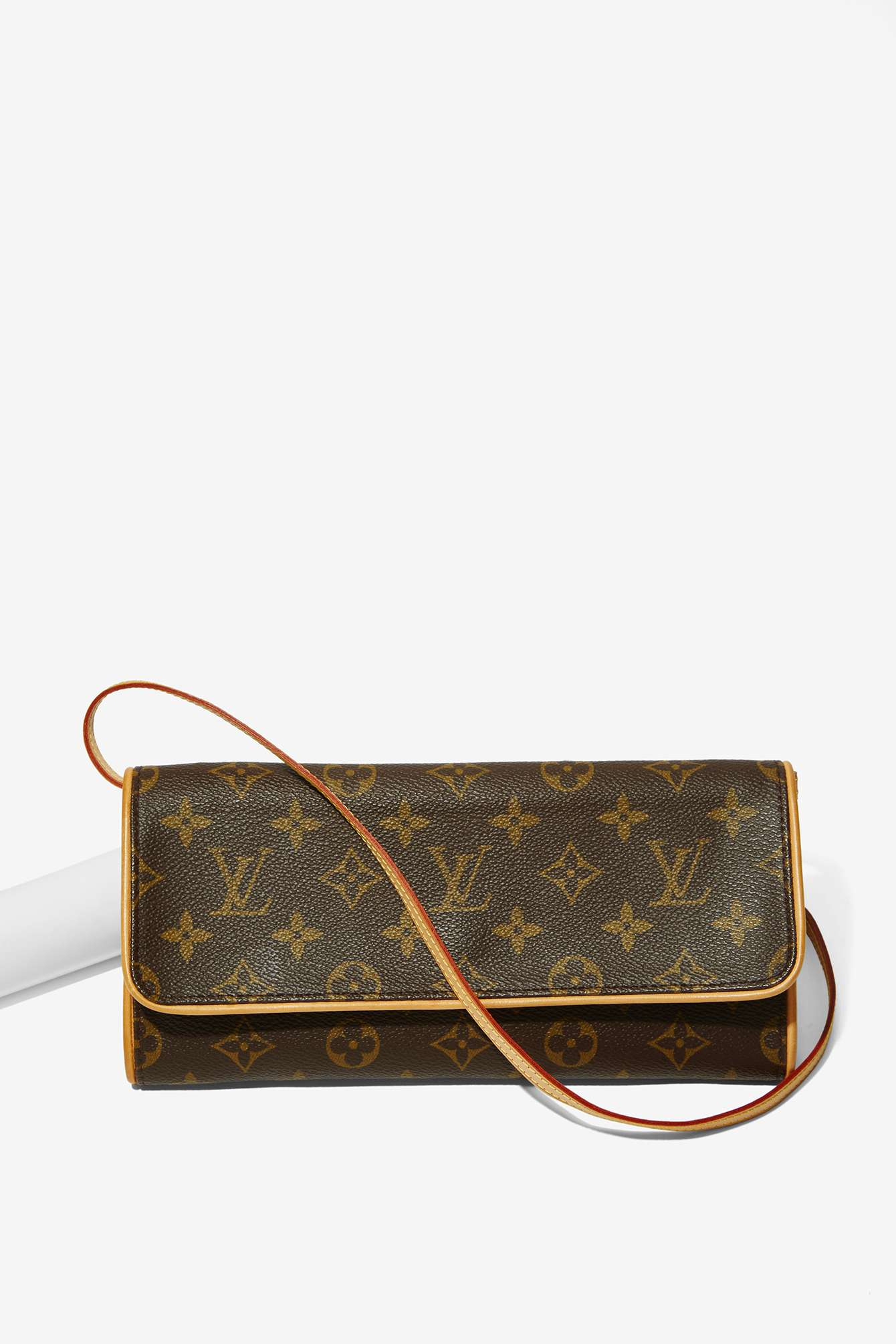 Lyst - Louis Vuitton Vintage Monogram Pochette Twin Gm Bag in Brown