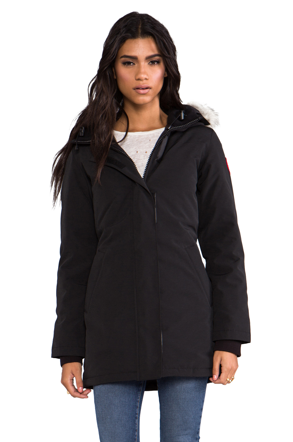 Canada goose Victoria Parka in Black | Lyst