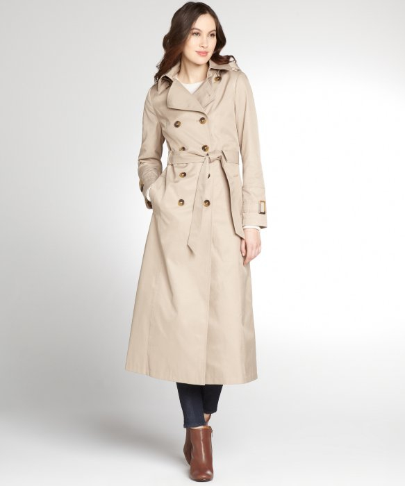 J Crew Women S Outerwear Burberry Short Leather Detail Sateen Trench Coat In Brown Lyst