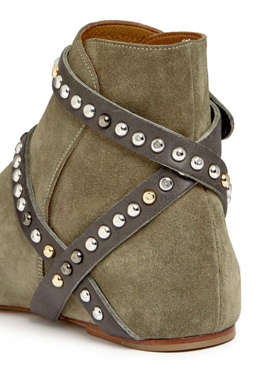 isabel marant suede bootie