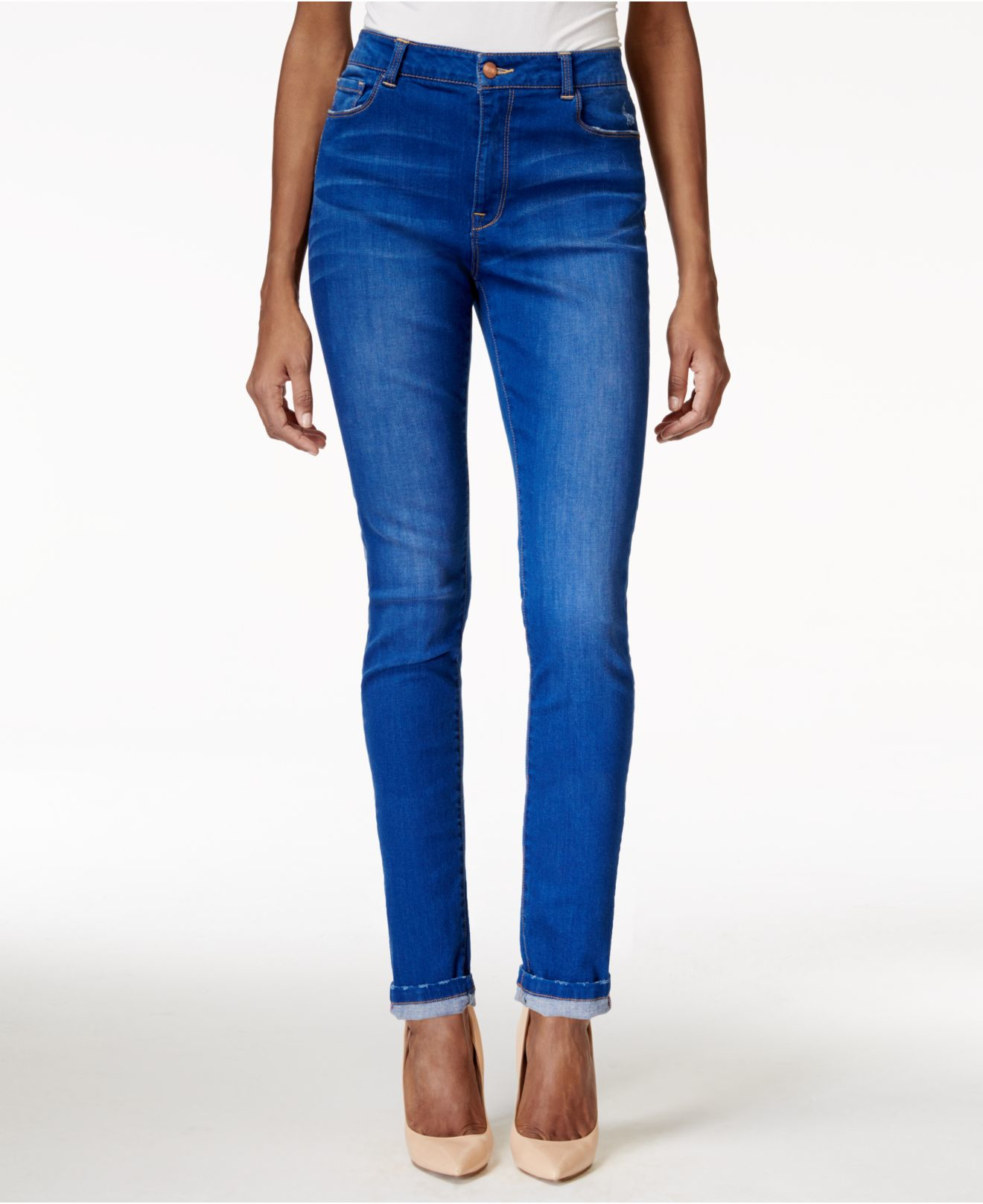 Lyst Lepore By Gramercy Highrise Skinny Violet Wash Jeans, Only At Macy's in