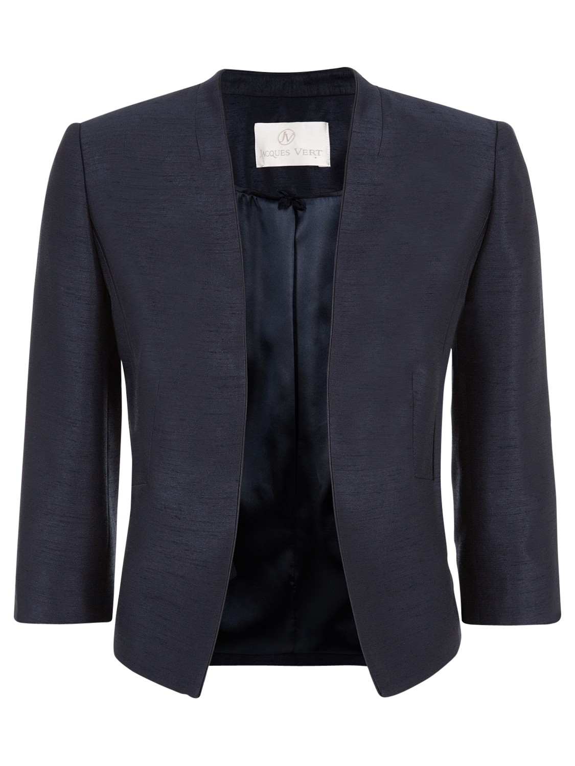 Jacques Vert Longline Edge To Edge Jacket In Blue (navy) 