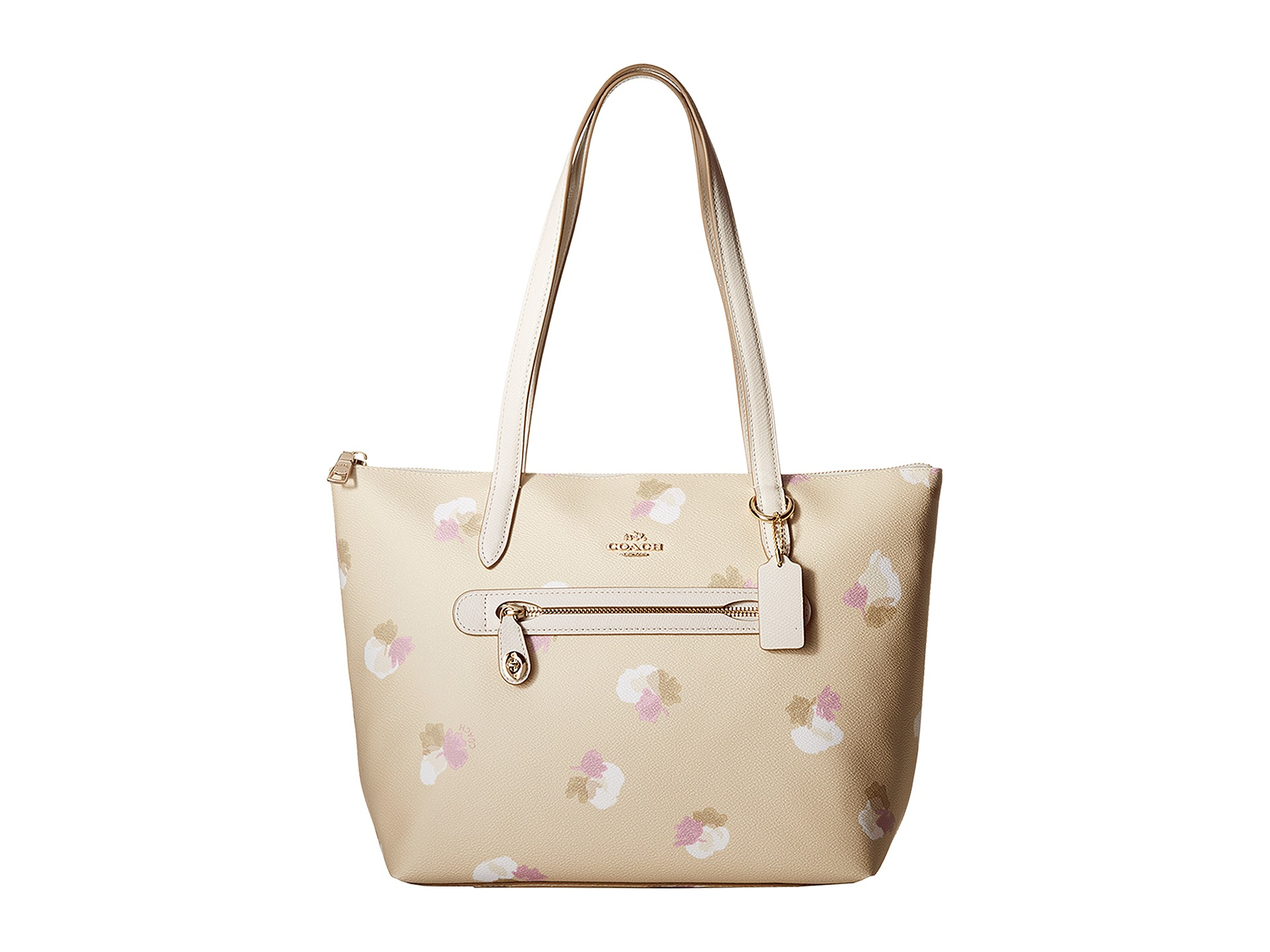 COACH Whls Floral Printed Taylor Tote in Natural - Lyst