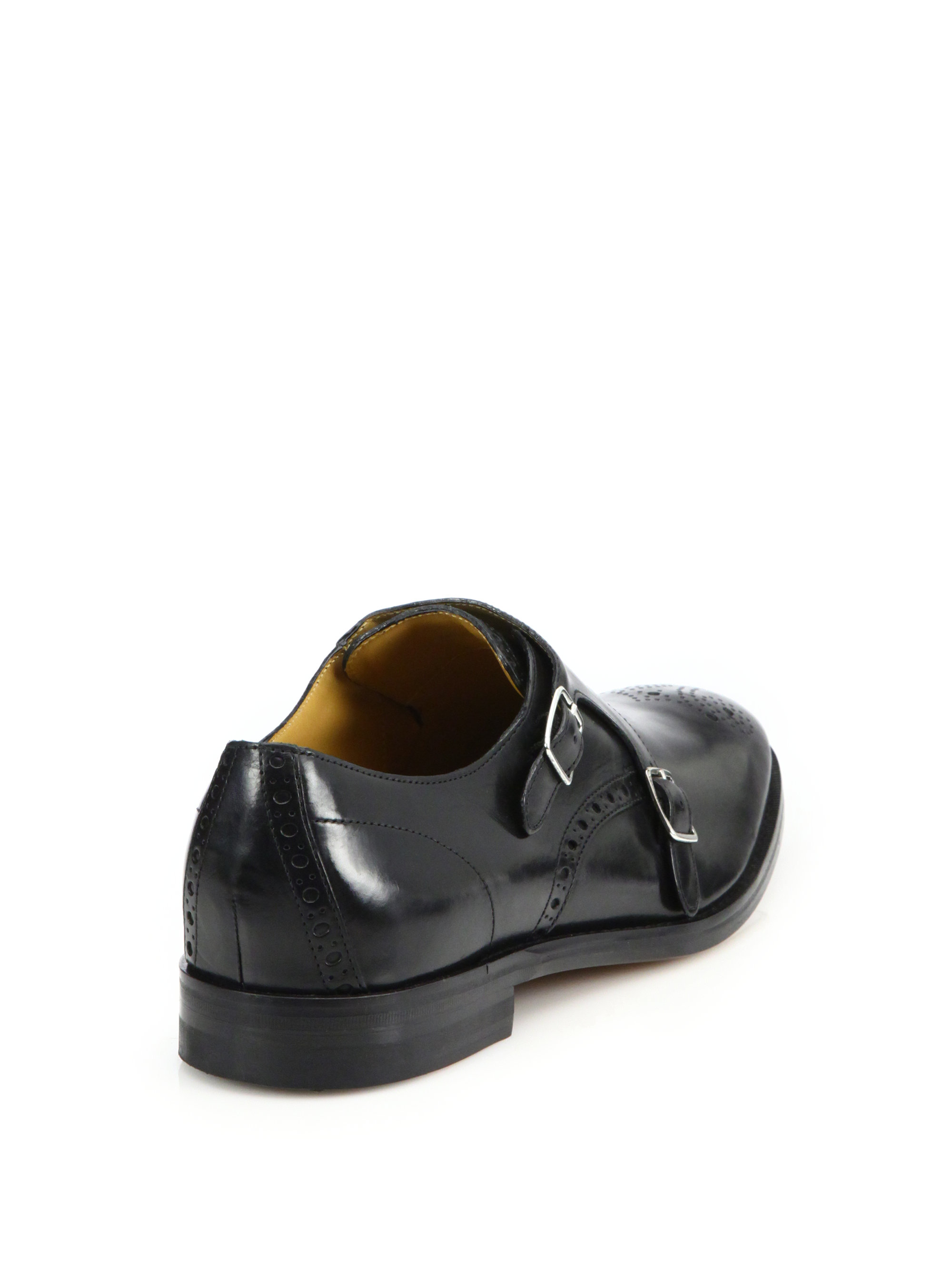 Lyst - Cole Haan Cambridge Double Monk-strap Shoes in Black for Men