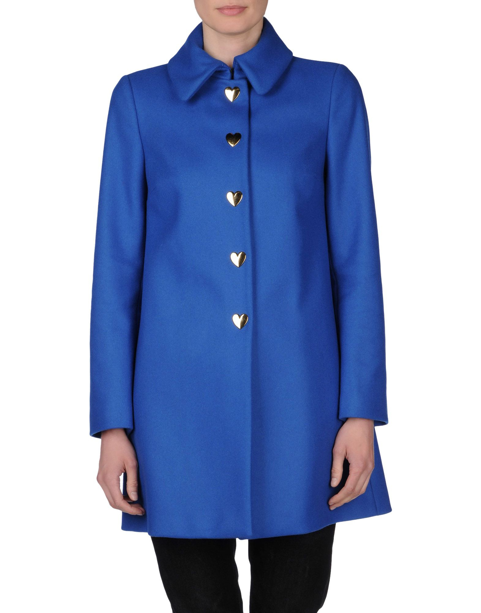 Lyst Love Moschino Coat in Blue