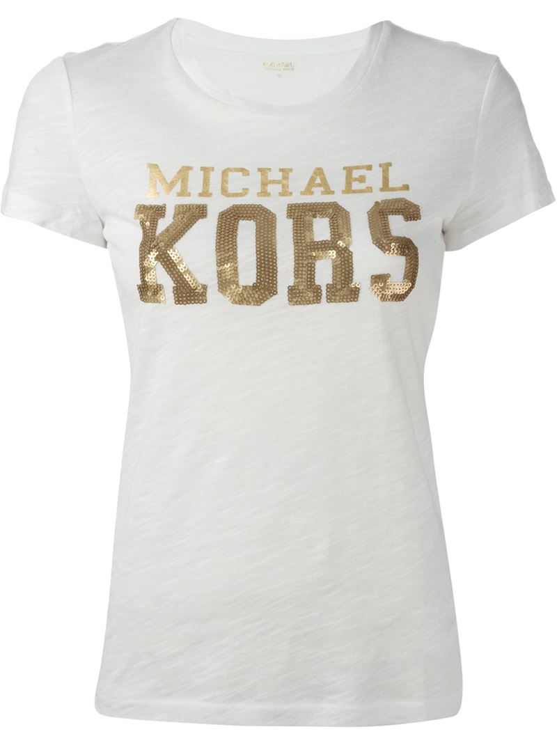 Michael kors shirts gold online