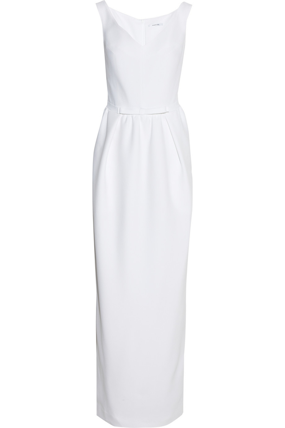 Lyst - Carven Crepe Maxi Dress in White