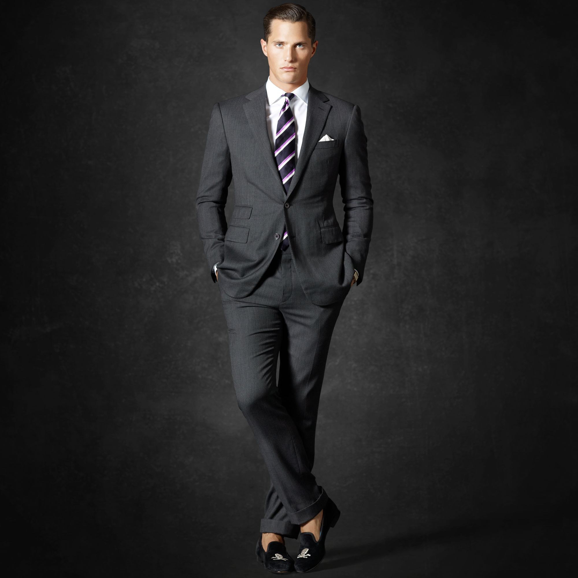Lyst Ralph Lauren Purple Label Aston Solid Poplin Dress Shirt In Gallery