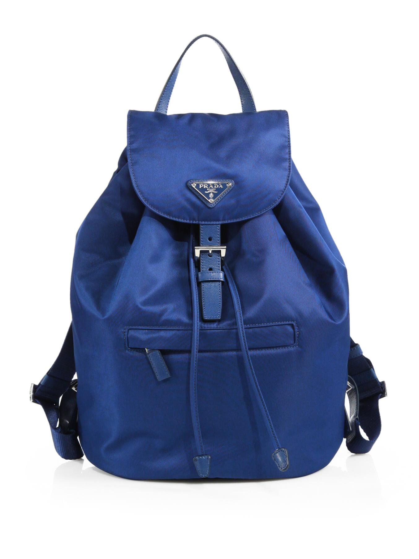 Prada Vela Backpack in Blue (royal blue) | Lyst  