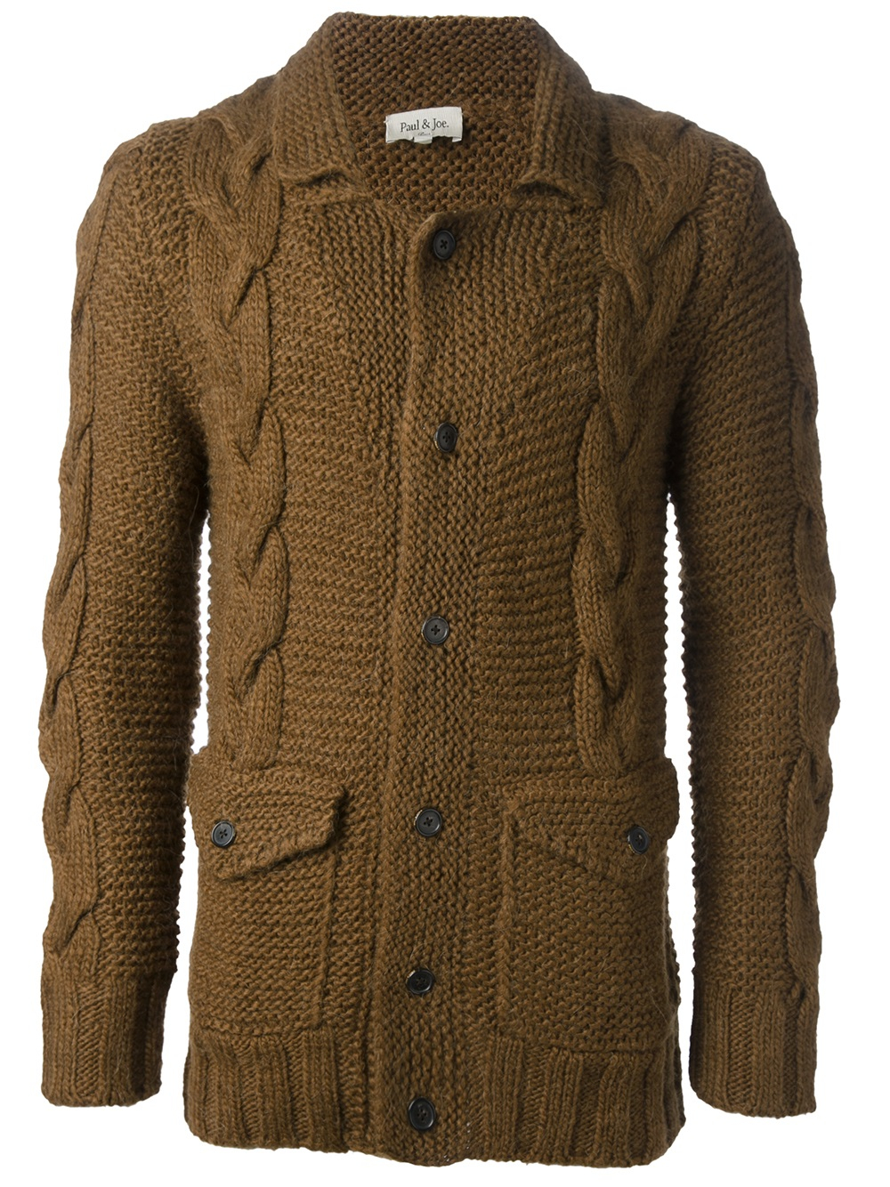 Paul & Joe Knitted Cardigan in Brown for Men Lyst