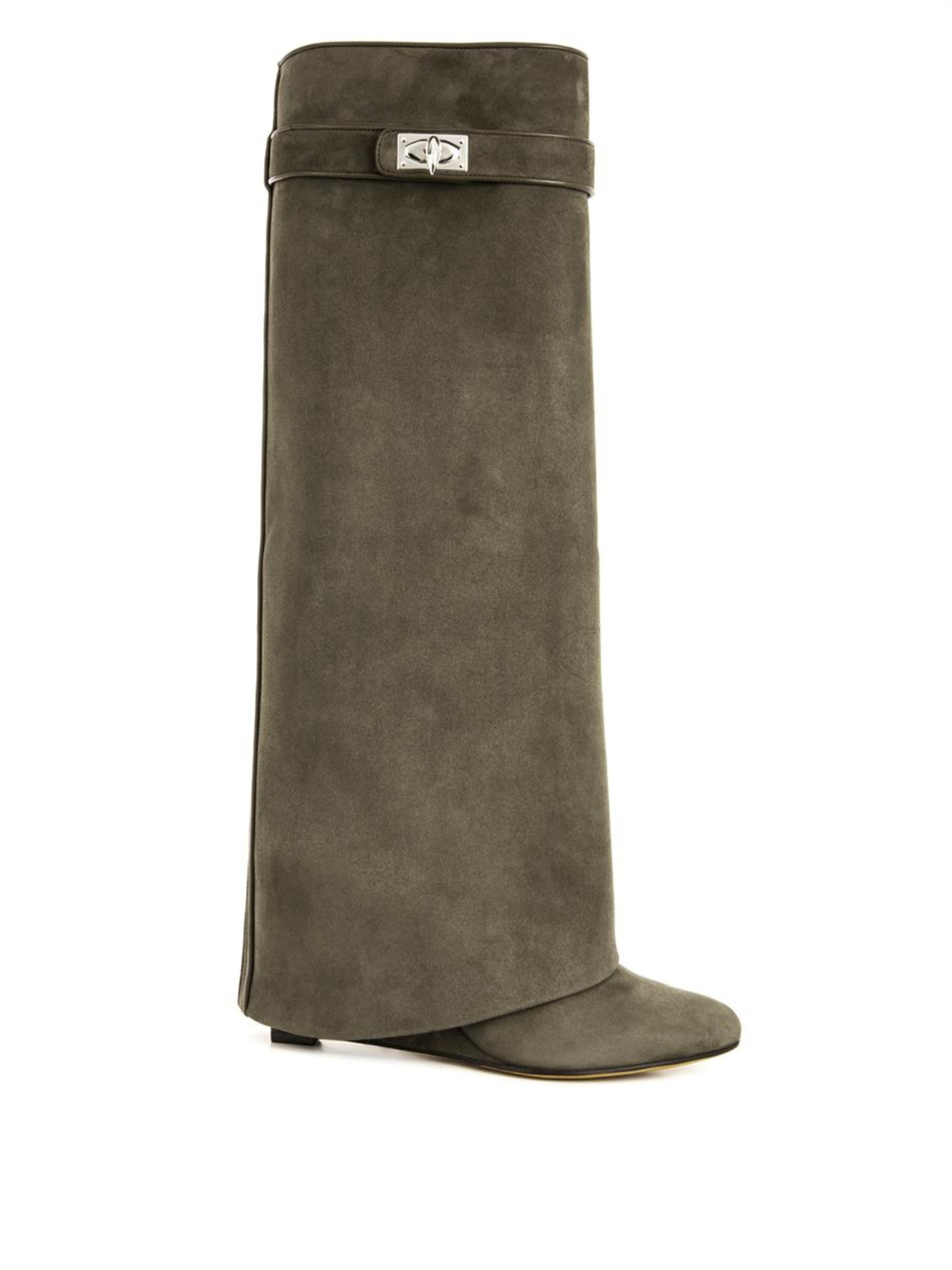 givenchy shark lock boots suede