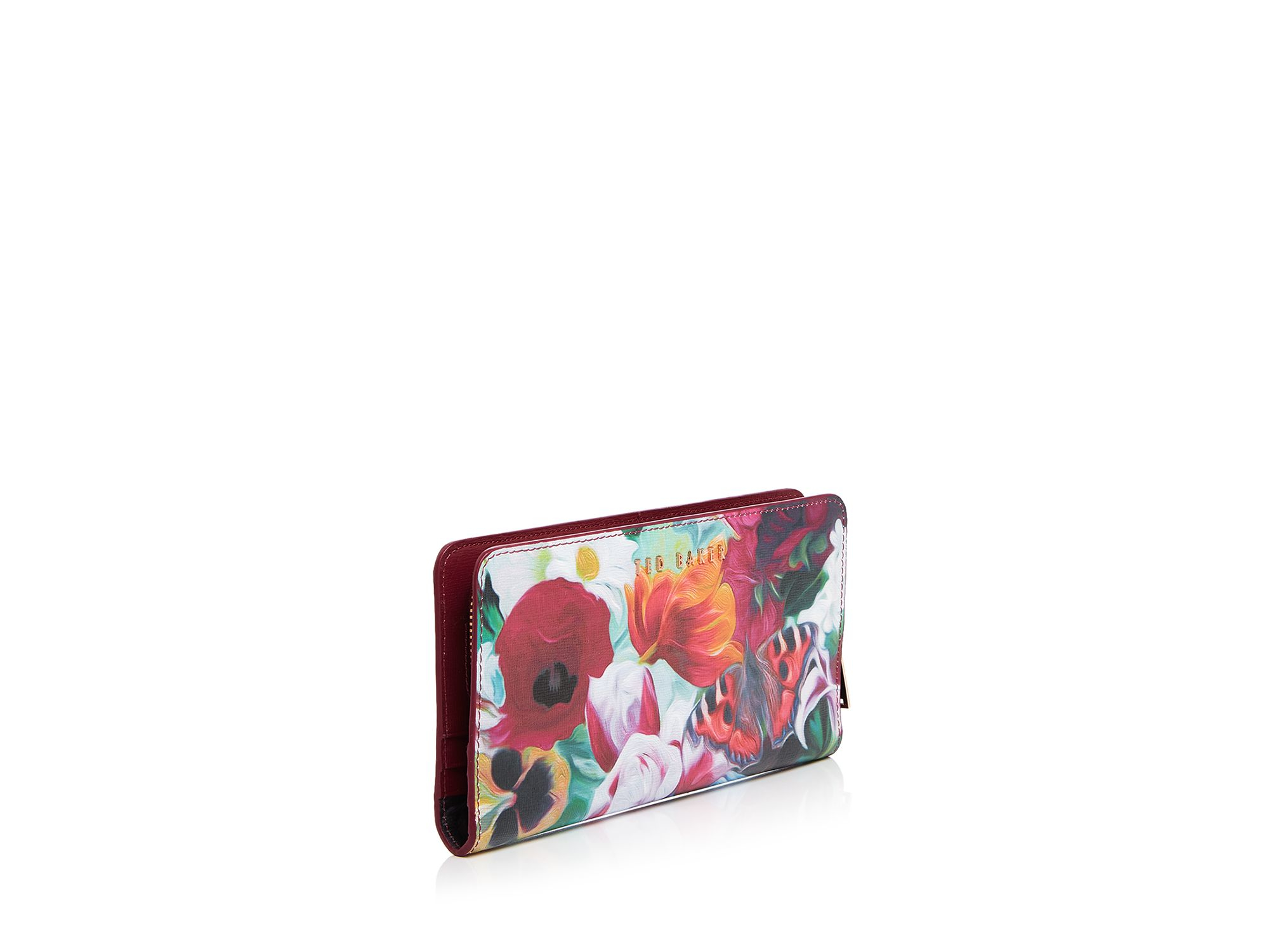 Ted baker Floral Swirl Crosshatch Matinee Wallet Lyst