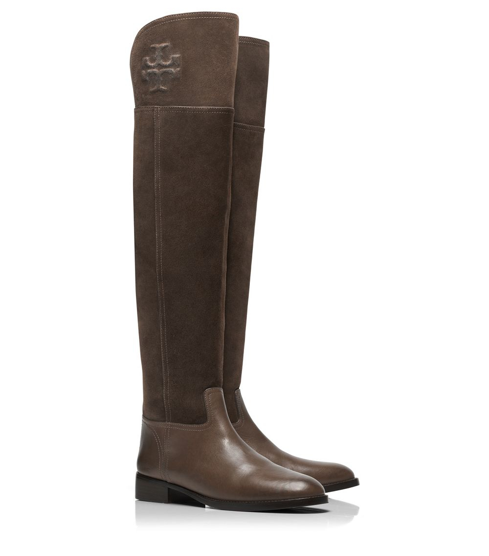 tory burch simone suede over the knee boots