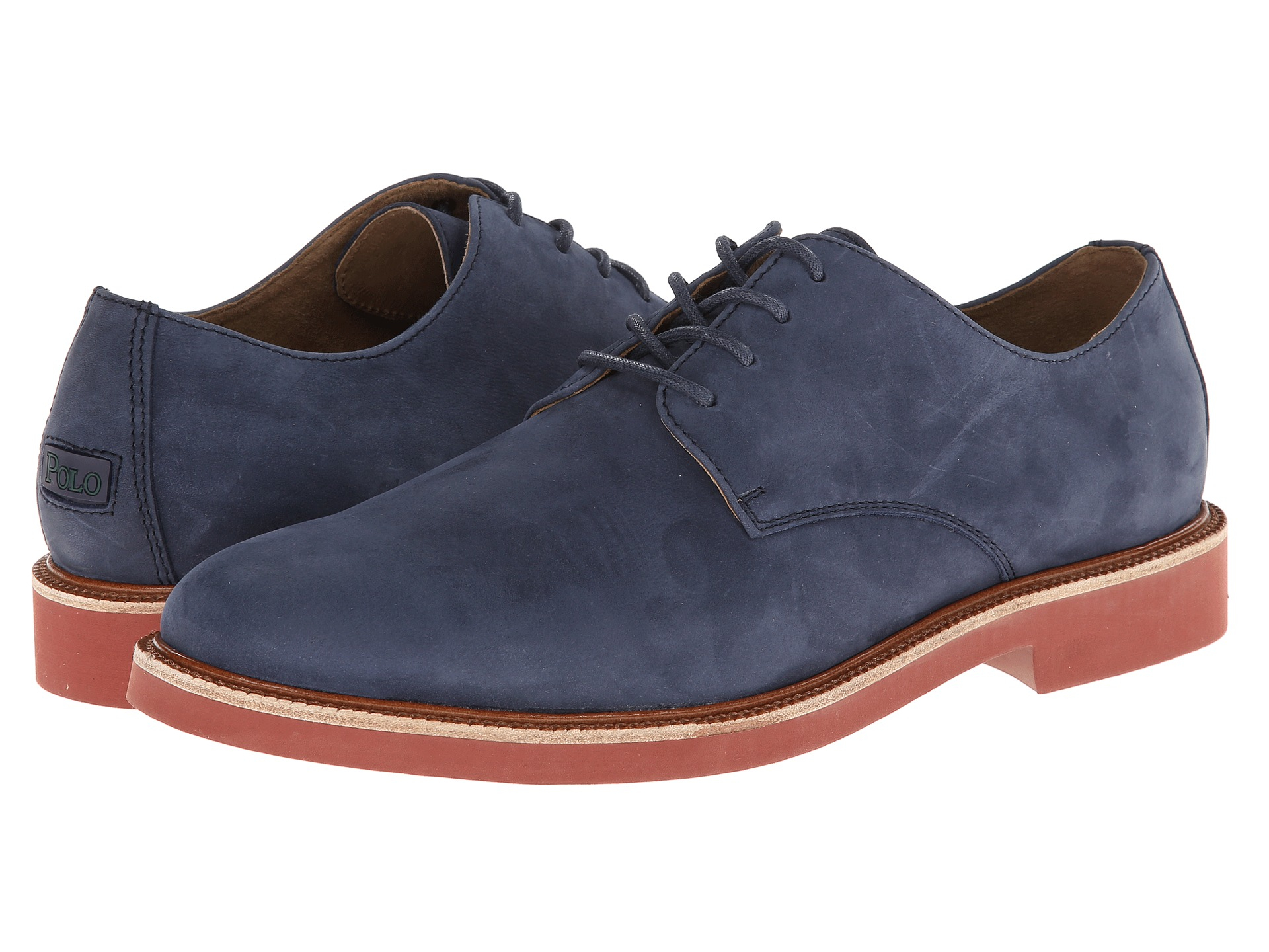 polo ralph lauren men's rhett wingtip patch oxford