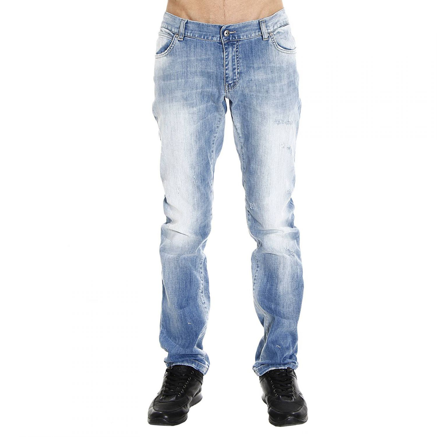 John richmond Jeans Denim Used Stretch in Blue for Men | Lyst