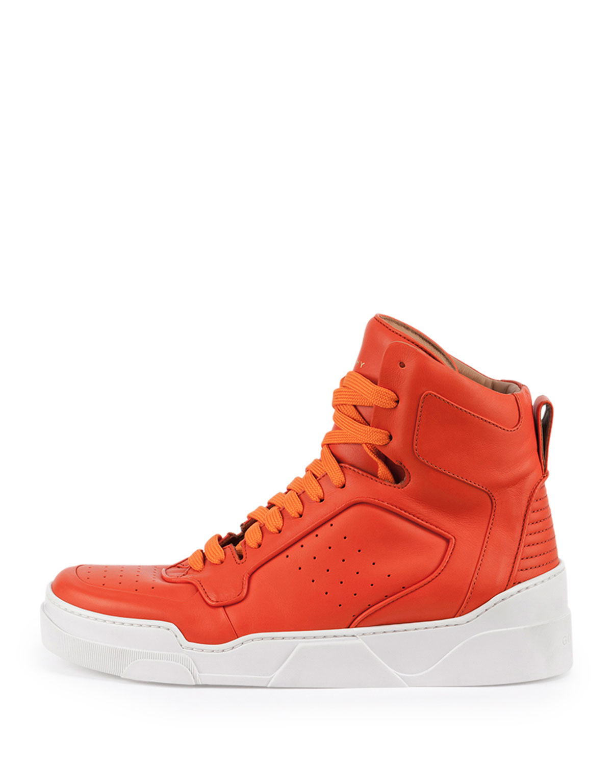 Givenchy Tyson Leather High-top Sneaker in Orange for Men | Lyst