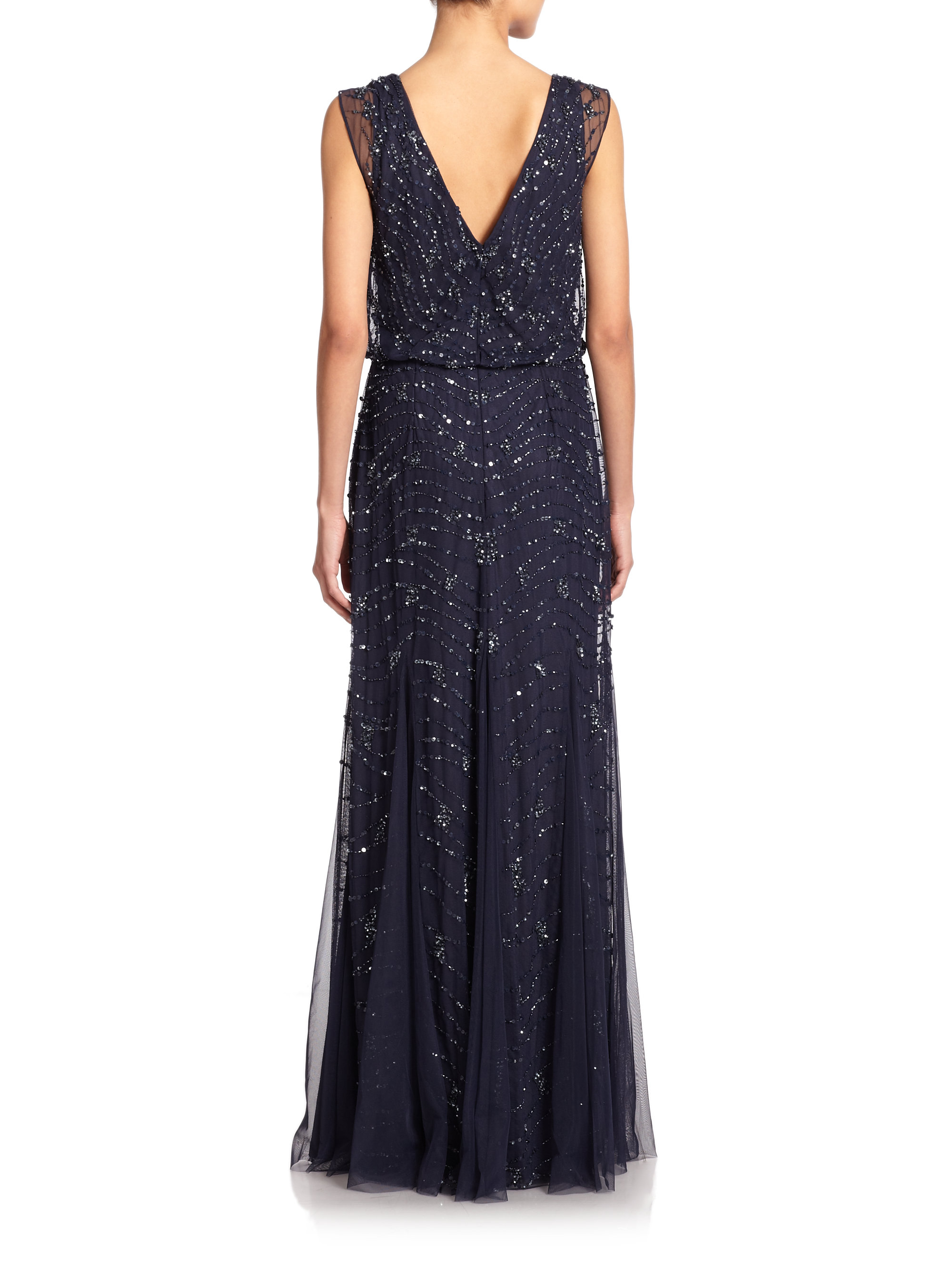 aidan mattox blue gown