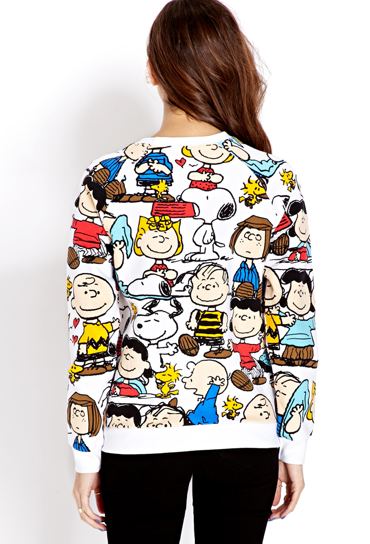 peanuts sweatshirt forever sweatshirts sweater hoodies lyst clothing harvard lampoon forever21