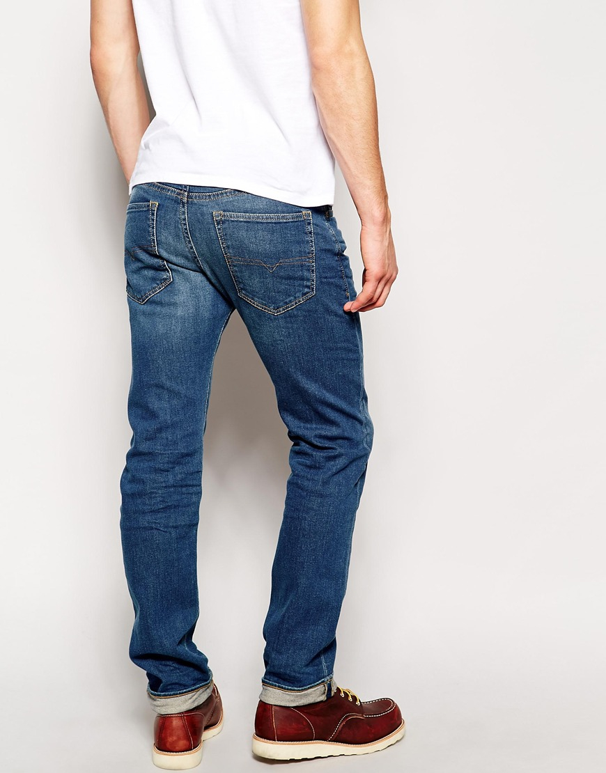 Lyst - Diesel Jeans Buster Regular Slim Fit 837i Stretch Light 3d Wash ...