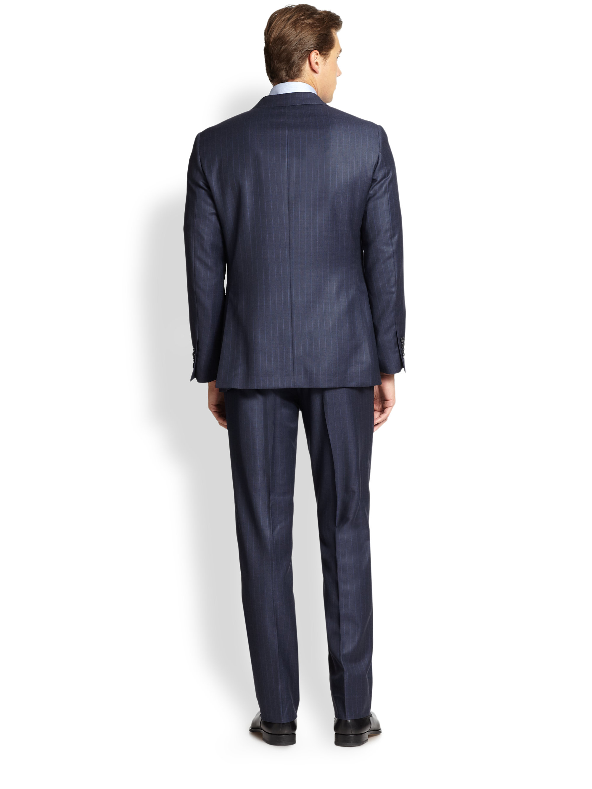 lyst-saks-fifth-avenue-samuelsohn-pinstriped-wool-suit-in-blue-for-men