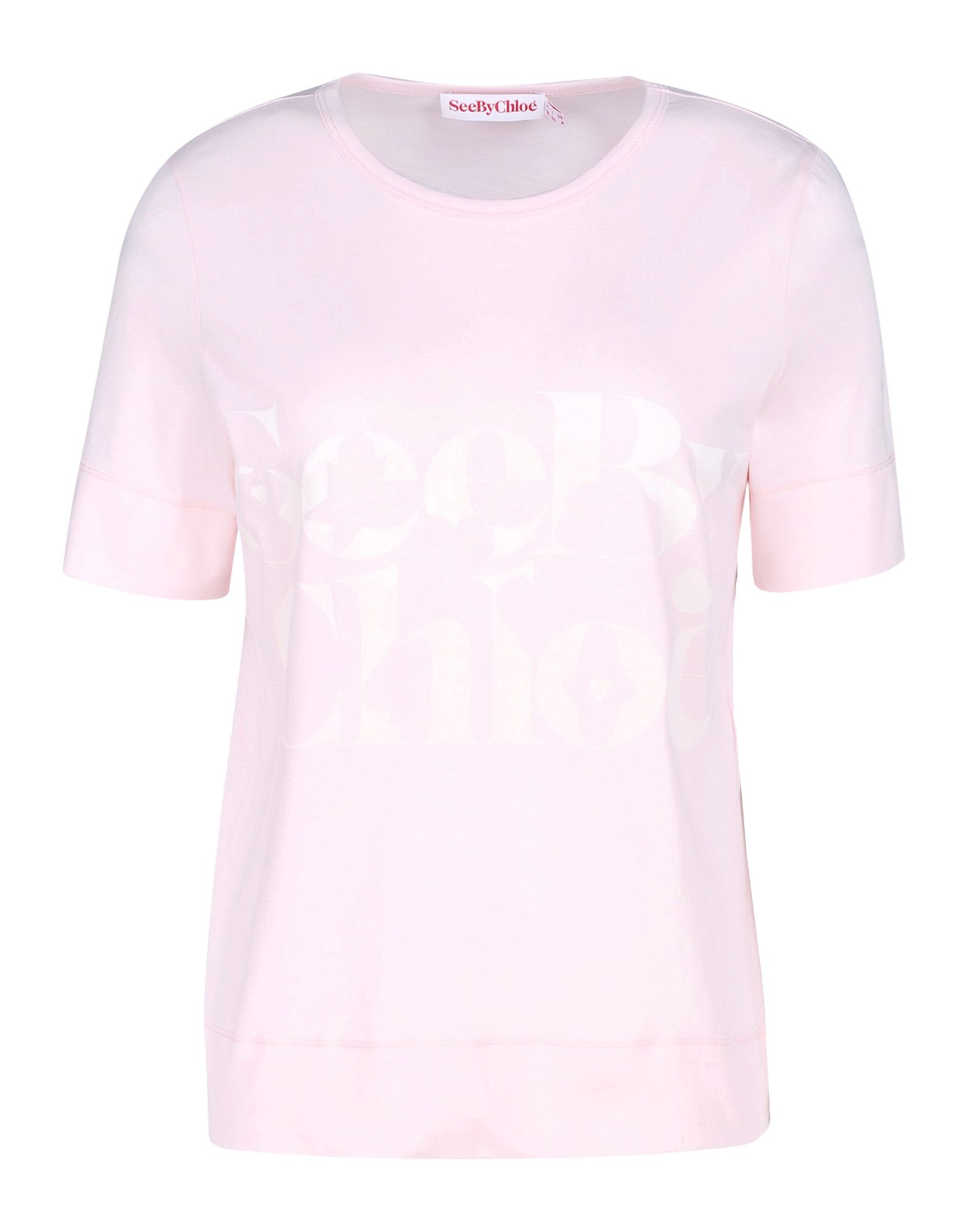 See By Chloé Short Sleeve T-Shirt in Pink | Lyst