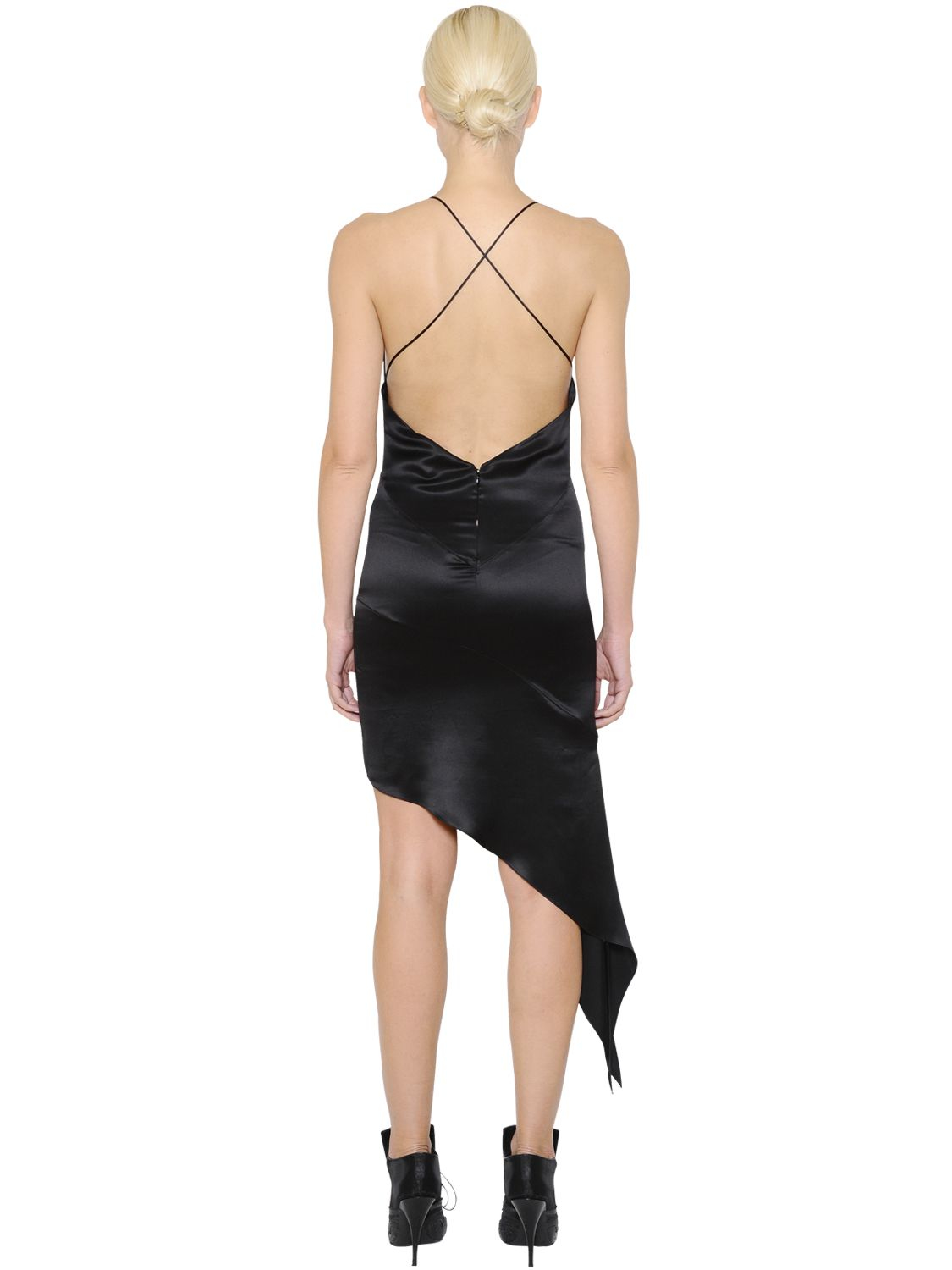 silk asymmetrical dress