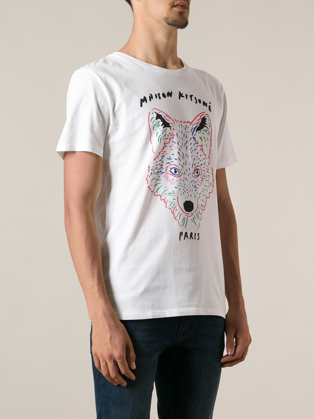 maison kitsune men's t shirt