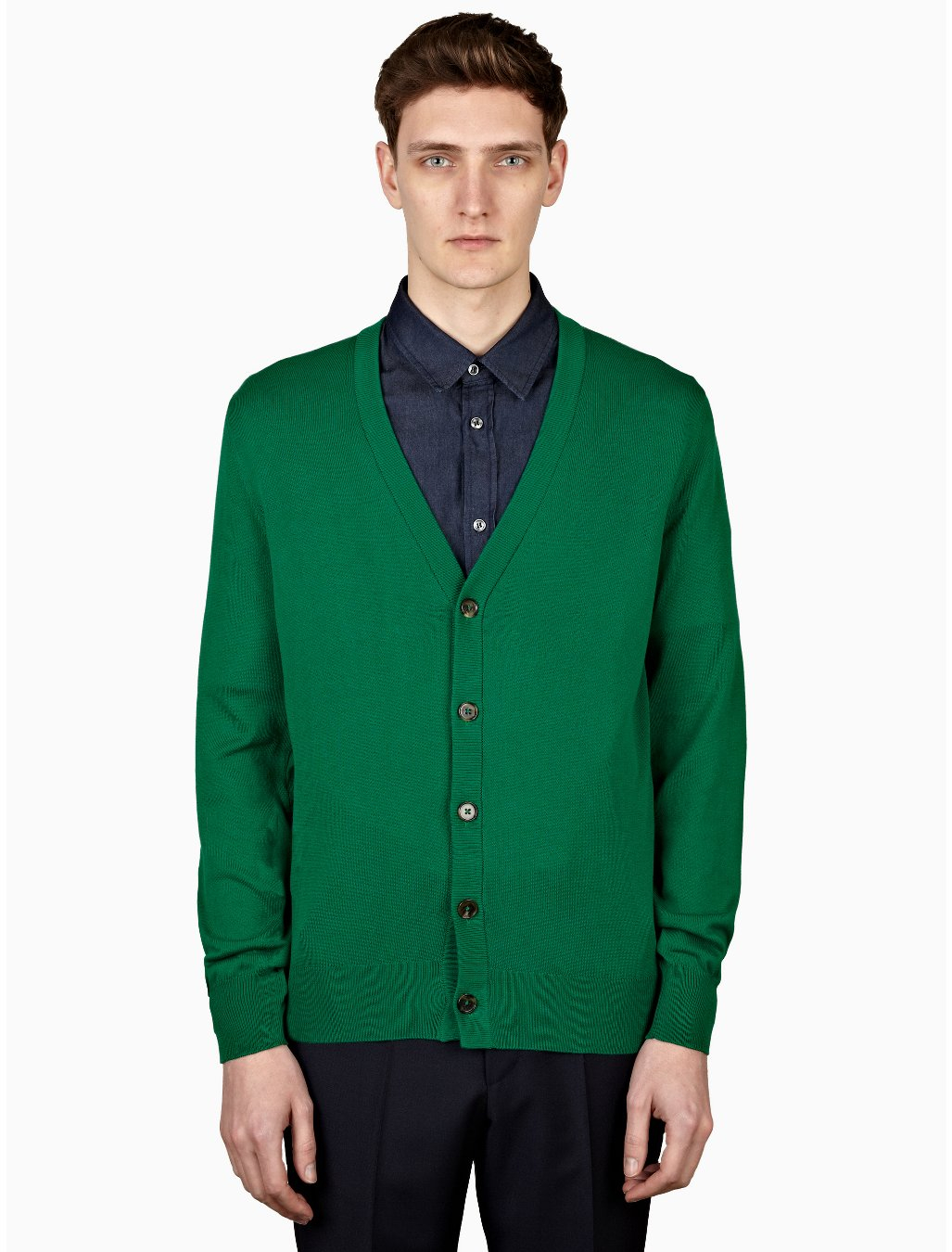 Maison Margiela 14 Mens Green Classic Cardigan in Green for Men | Lyst