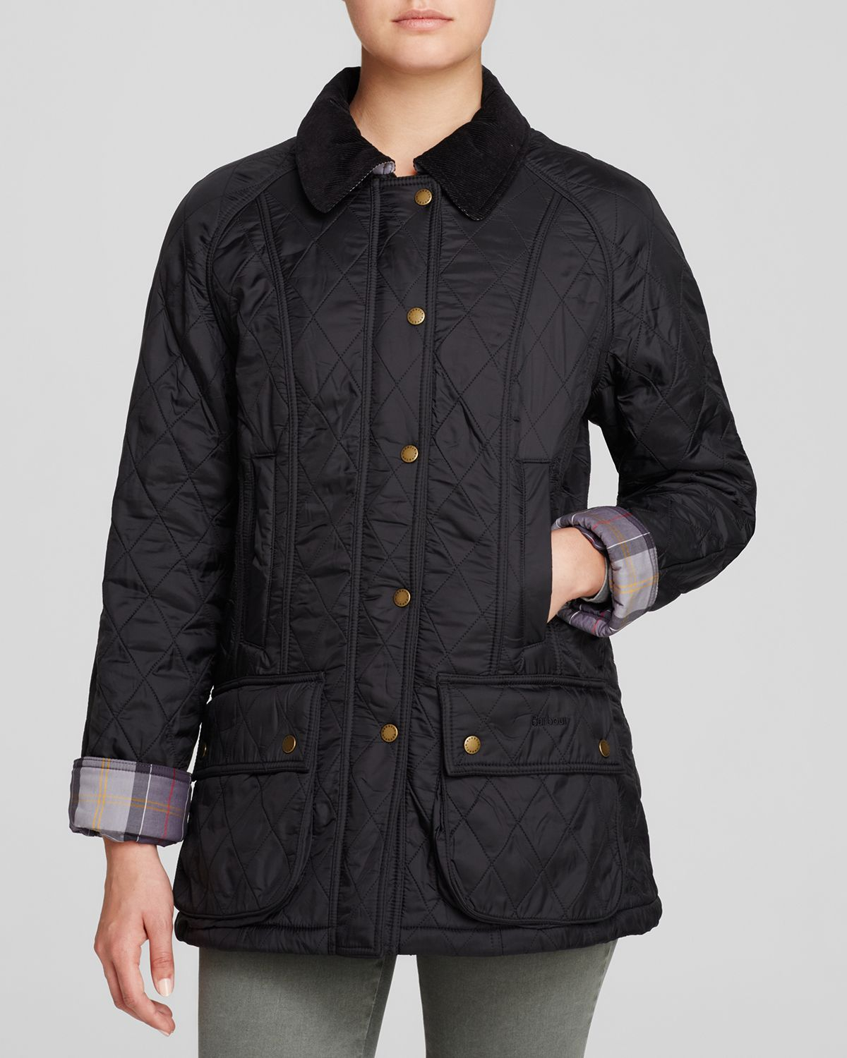 Barbour Jacket Beadnell Polar Quilted in Black Lyst