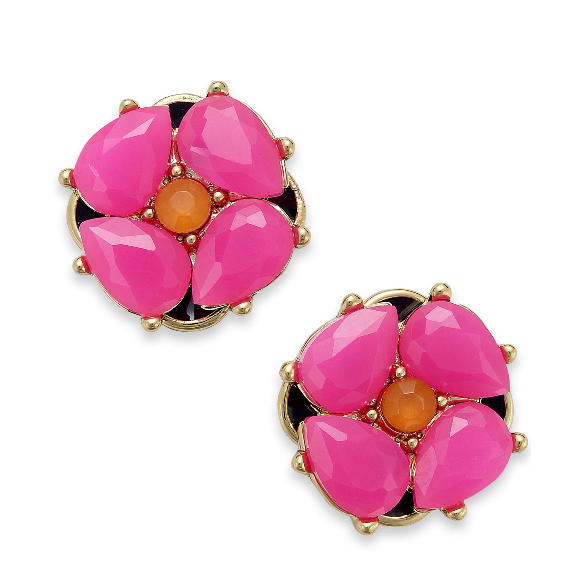 Lyst Kate Spade New York Goldtone Flower Stud Earrings Gallery