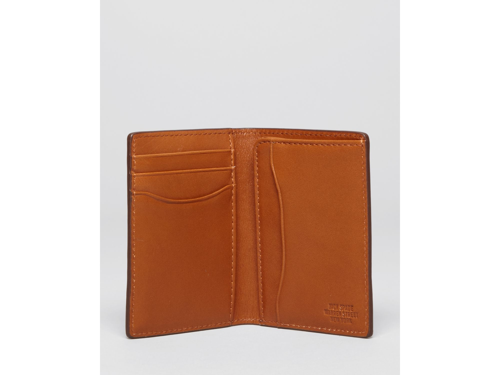 Lyst Jack Spade Mill Leather Vertical Flap Wallet in Brown for Men