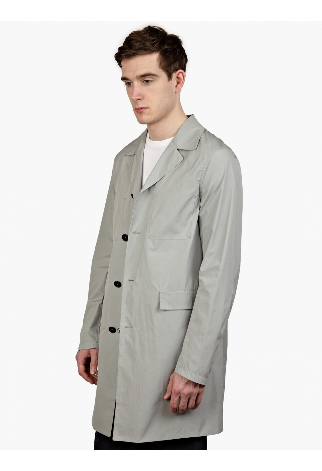Jil sander Men’S Grey Reversible Raincoat in Gray for Men | Lyst