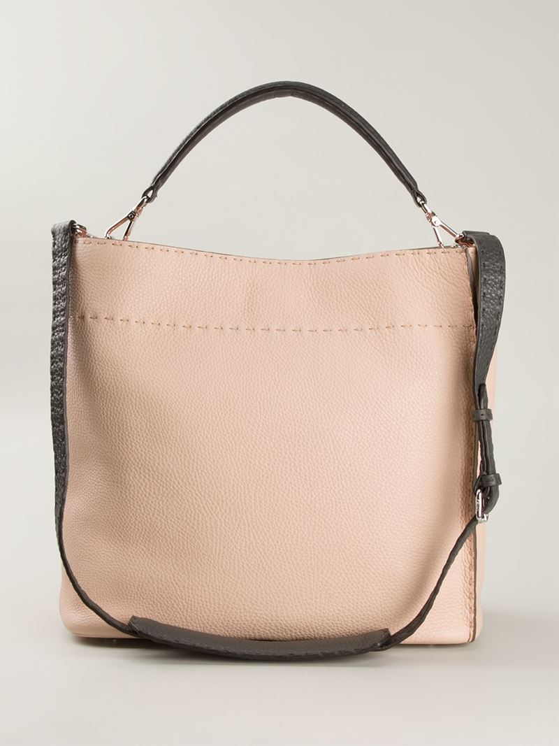 Fendi Medium Anna Eria Shoulder Bag In Natural Lyst