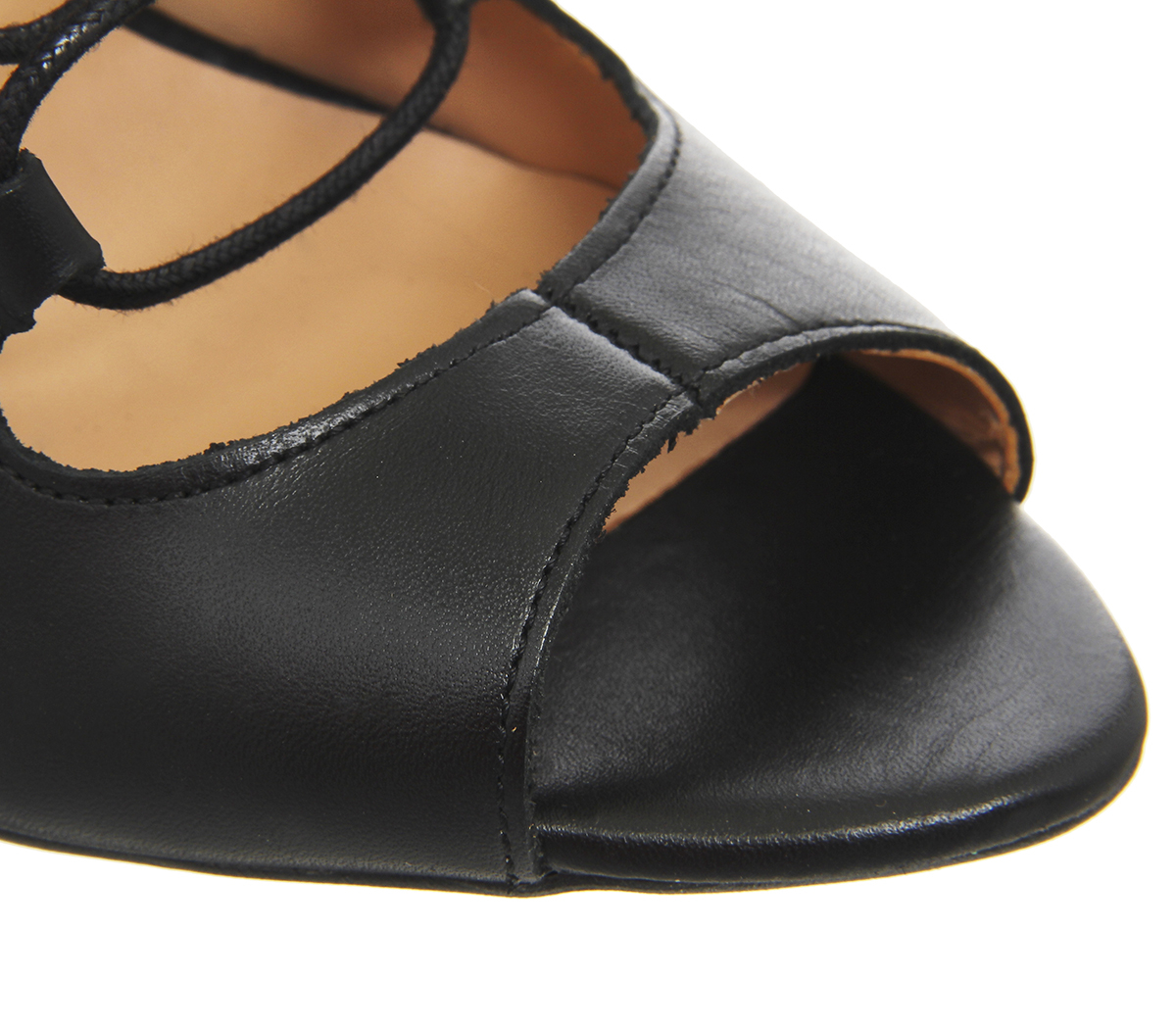 parisian sandals black