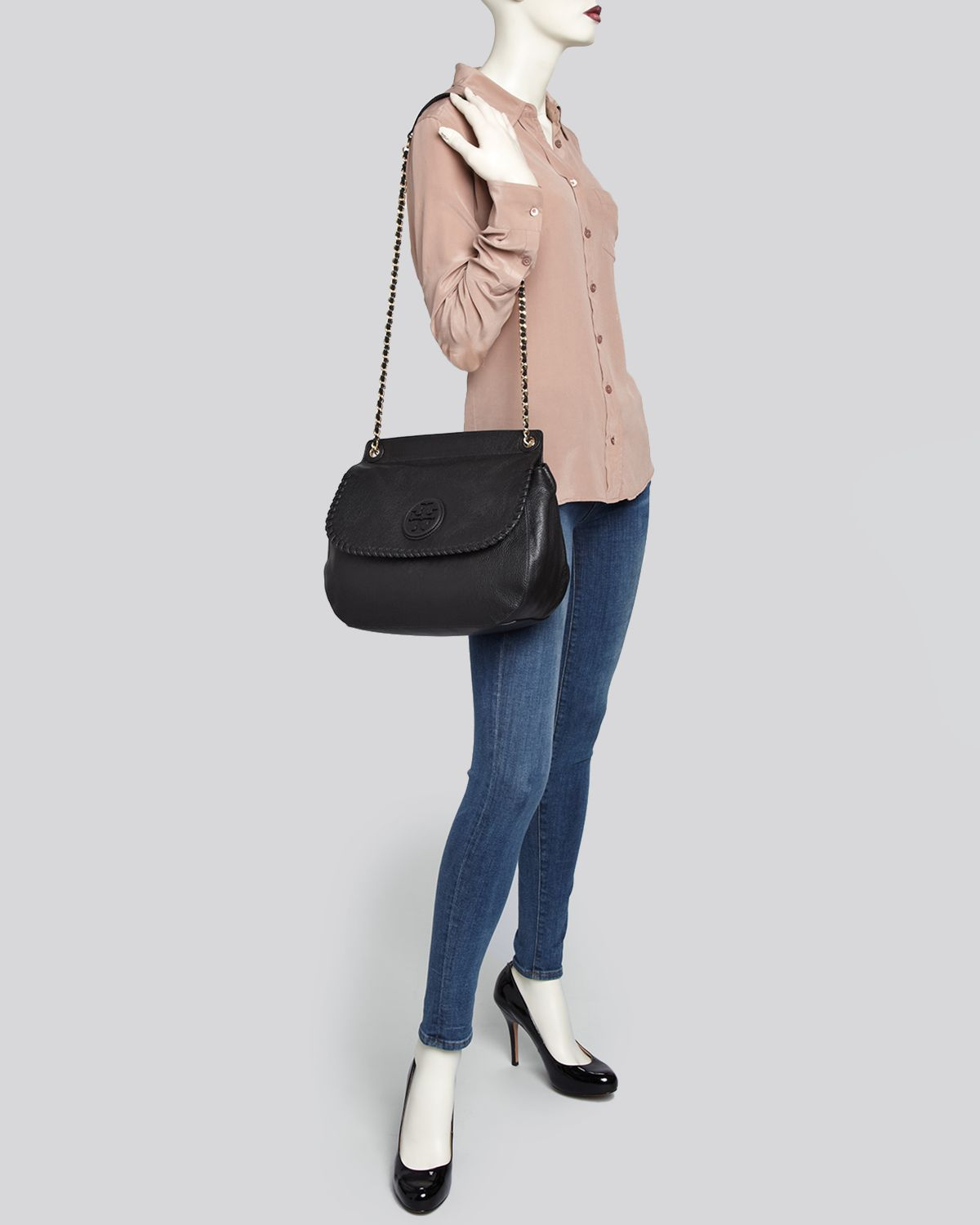 tory burch mini saddle bag
