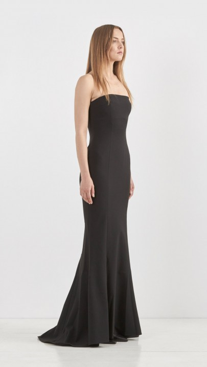 Lyst - Elizabeth And James Kendra Stretch-Crepe Strapless Gown in Black