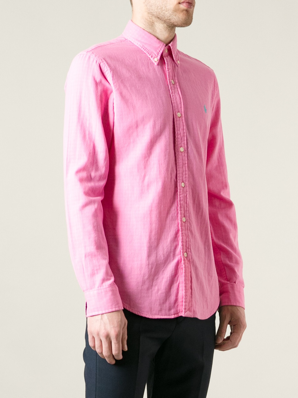 Polo ralph lauren Button Down Shirt in Pink for Men | Lyst