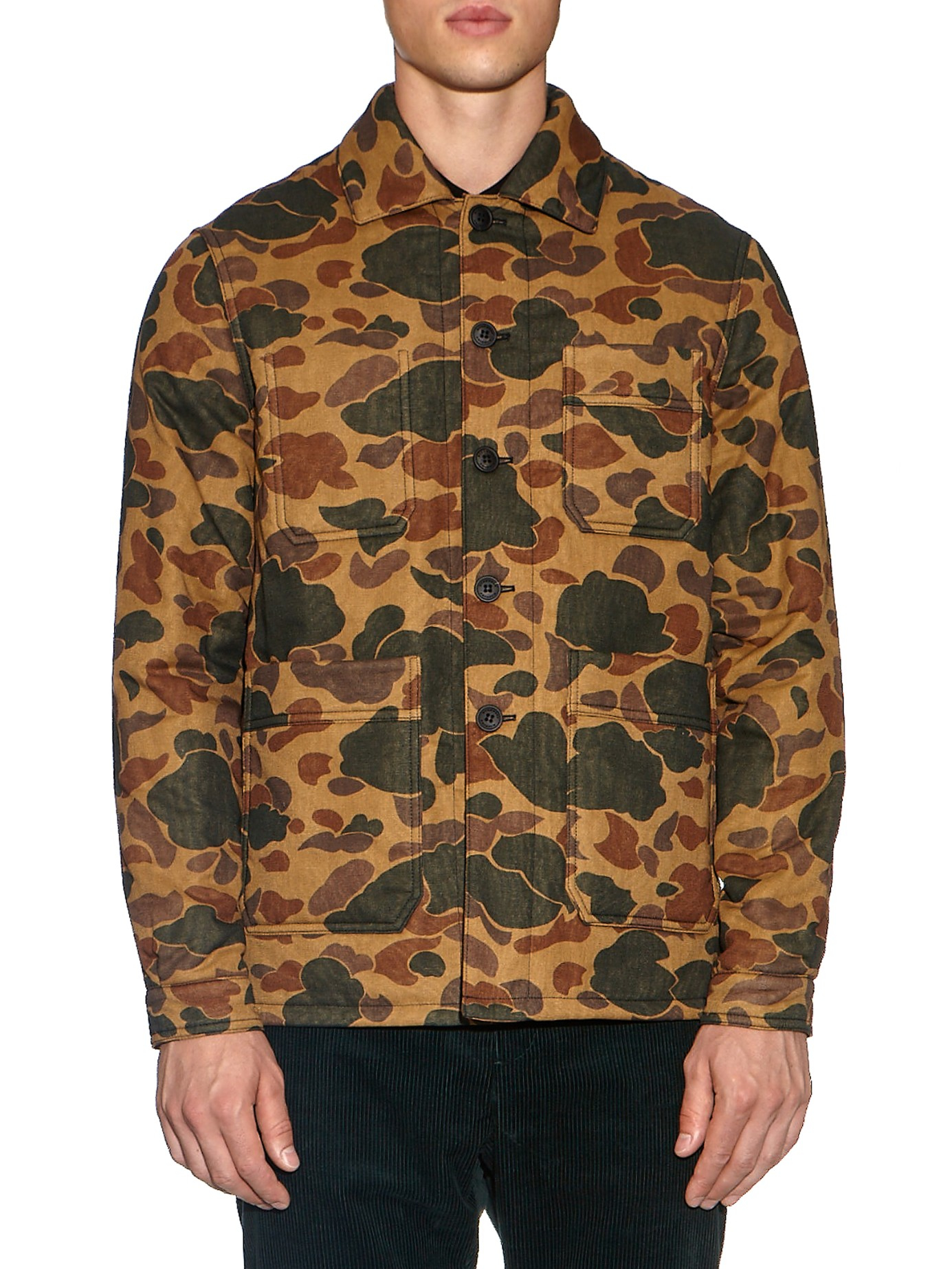 Burberry prorsum Camouflage-Print Cotton Jacket in Brown for Men (BROWN ...