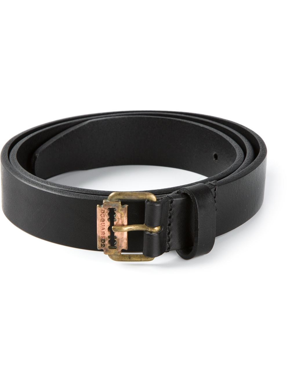 Dsquared² Razor Blade Buckle Belt in Black for Men Lyst