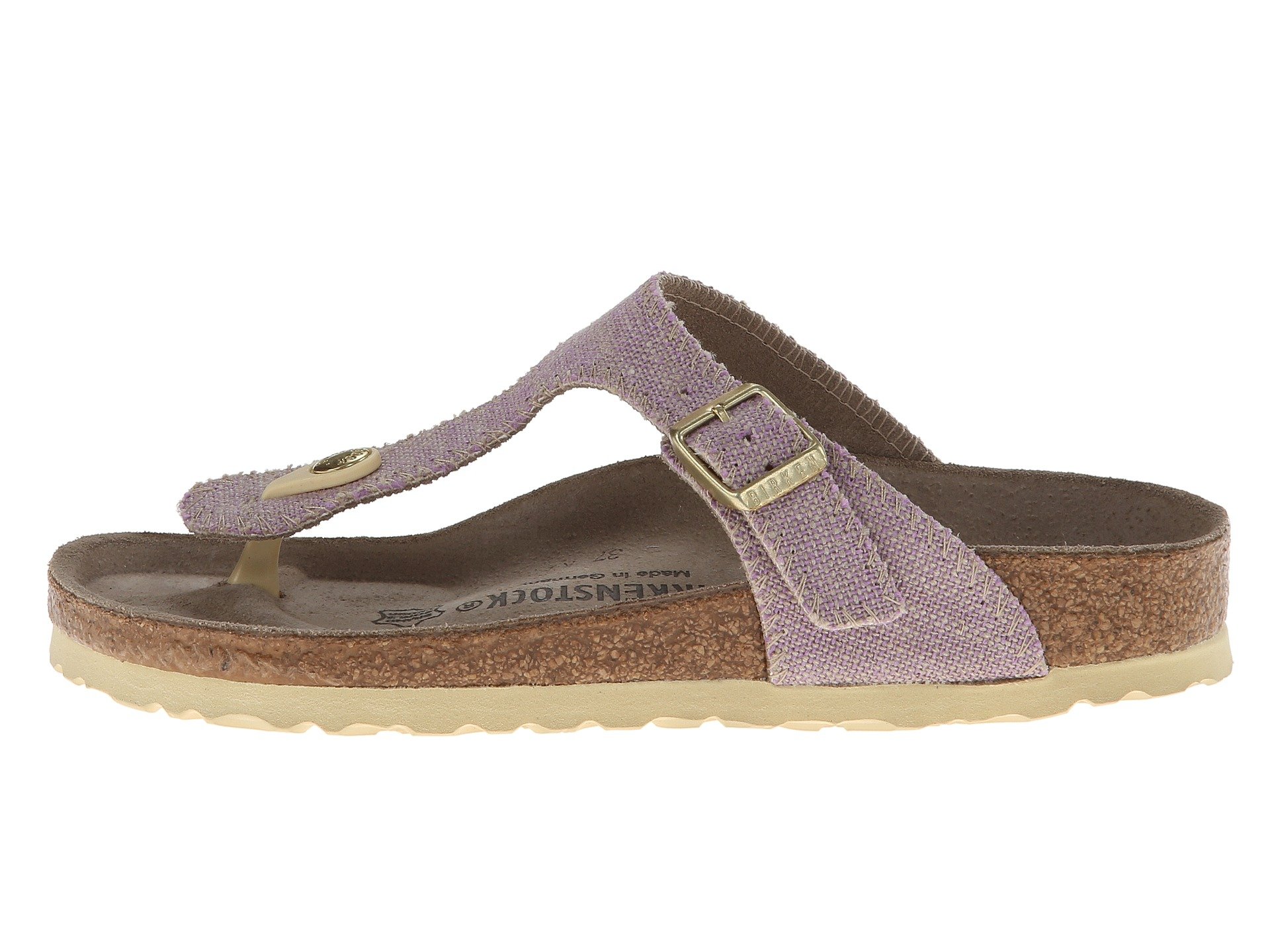 purple leather birkenstocks