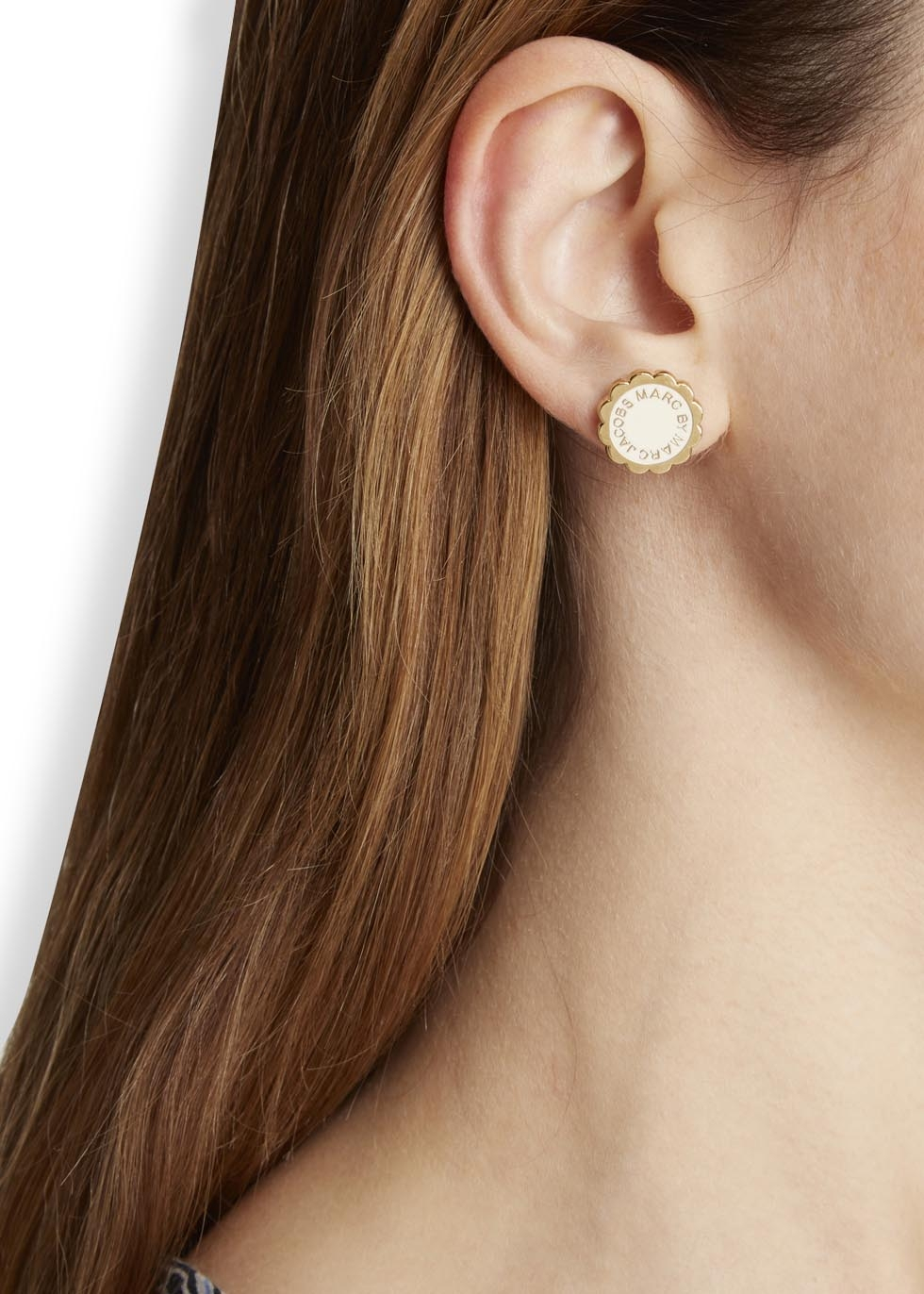 logo disc studs marc jacobs logo disc studs marc jacobs