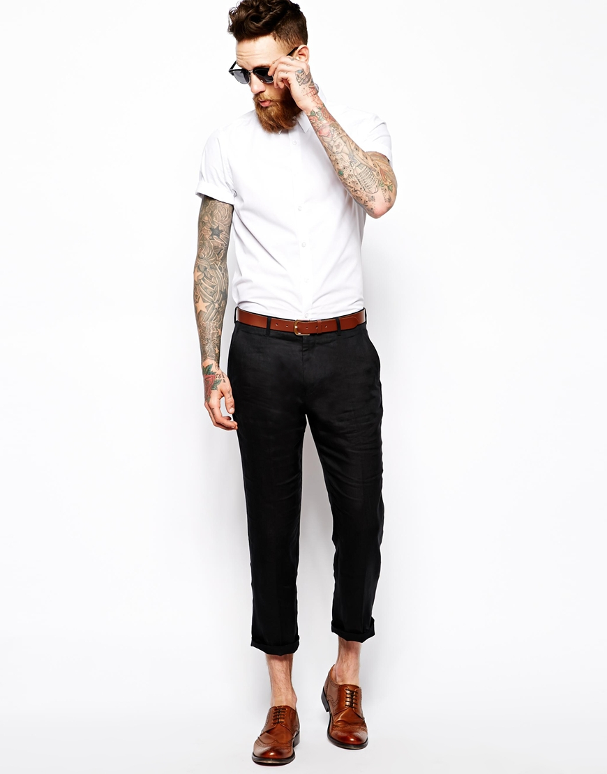 mens cropped chinos