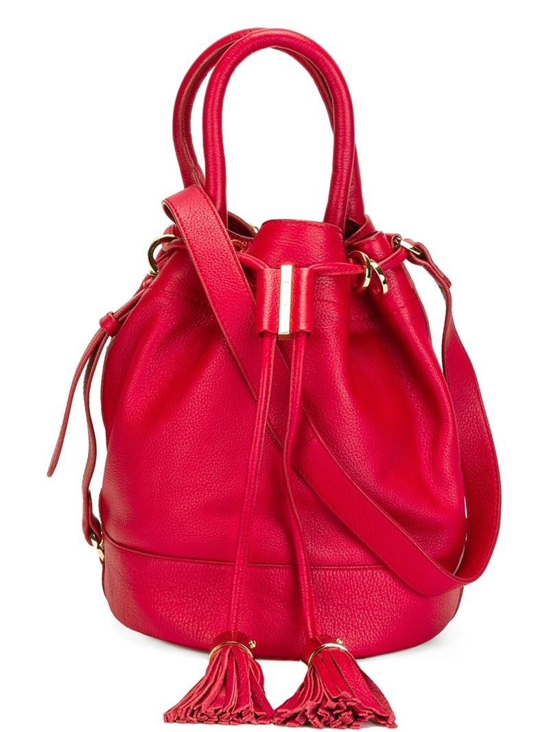 Lyst - See By Chloé 'Vicki' Bucket Bag in Red