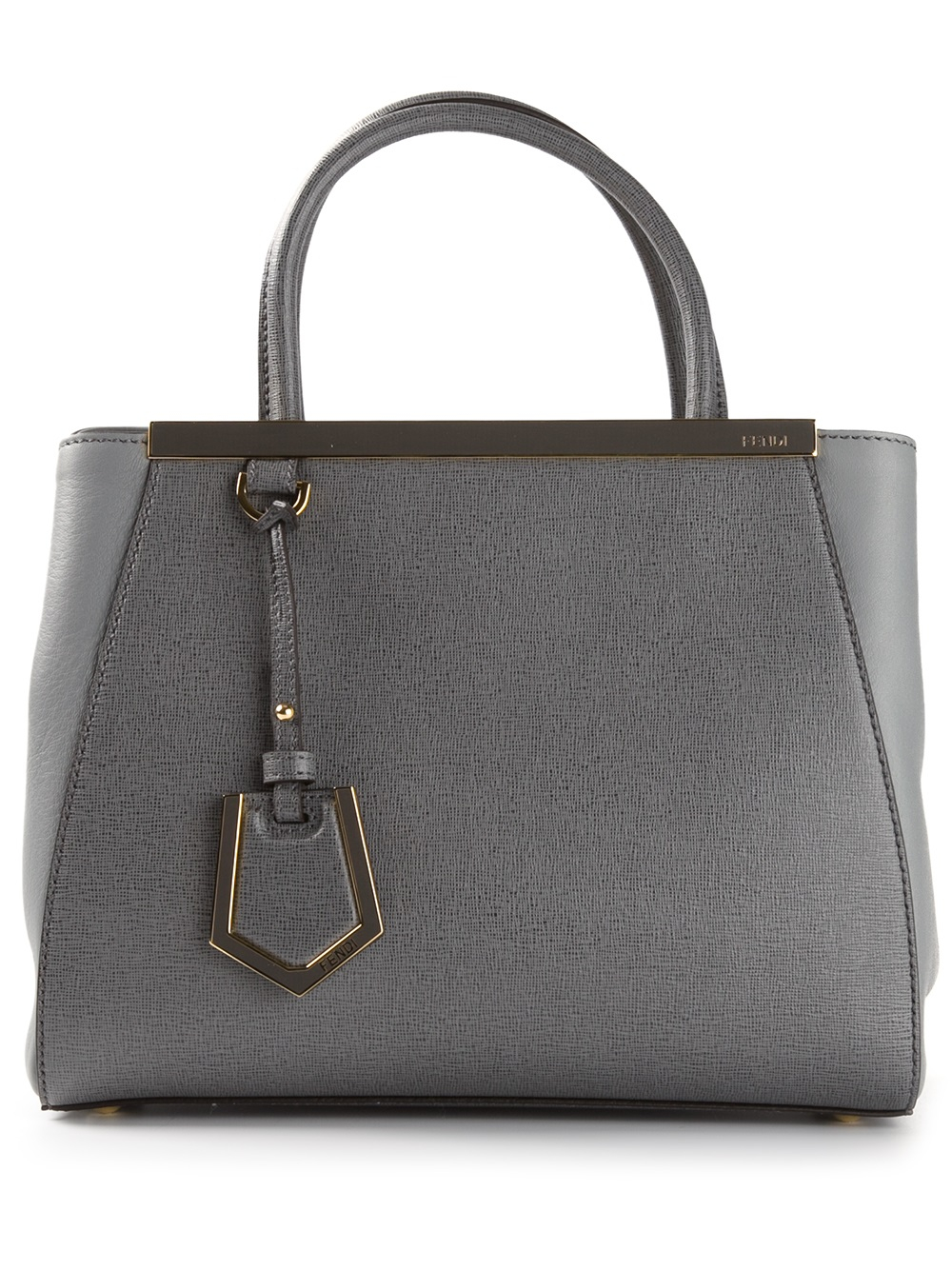 Lyst - Fendi Small 2jours Tote in Gray